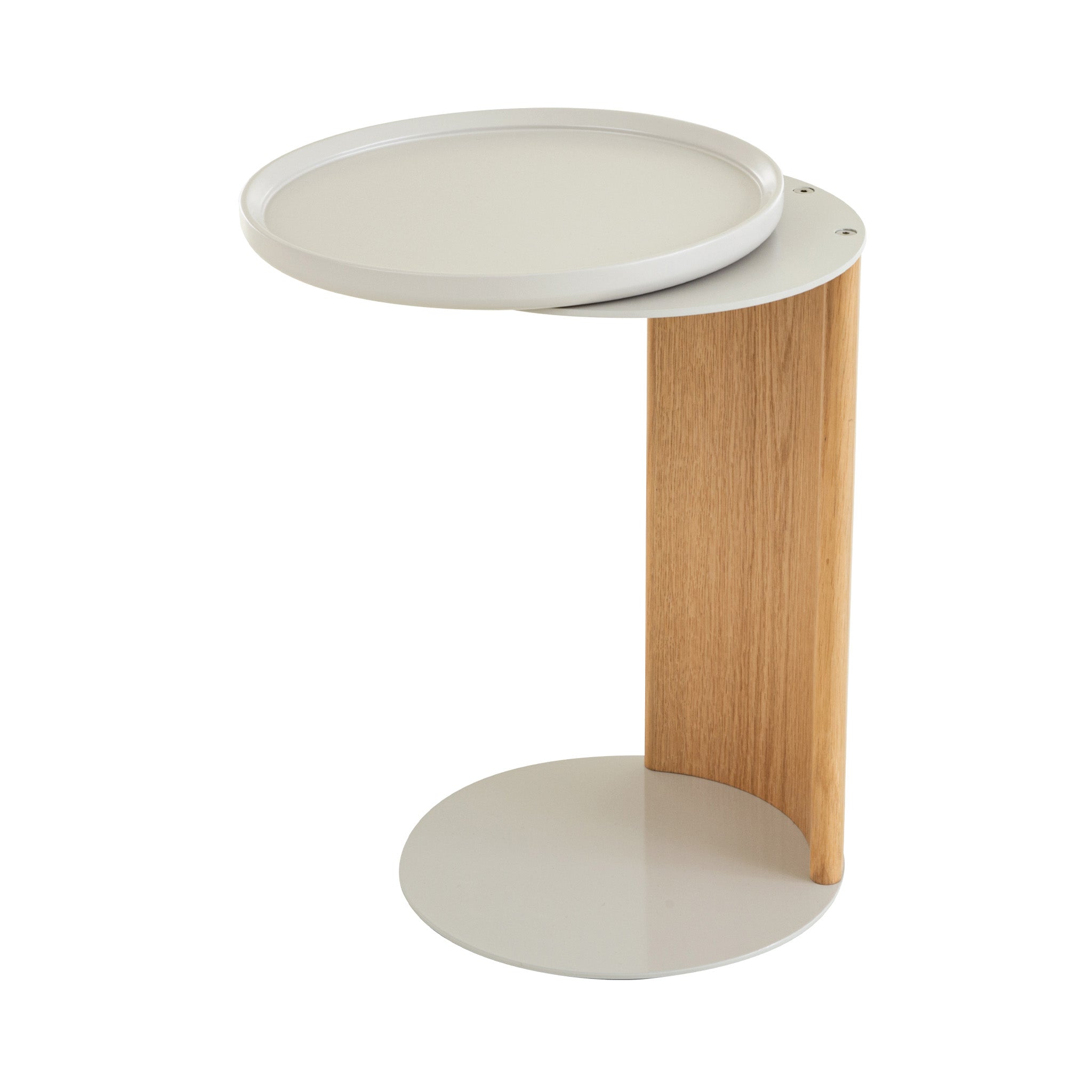CST12551-IG 39.8cm Natural Side Table - Warm Grey