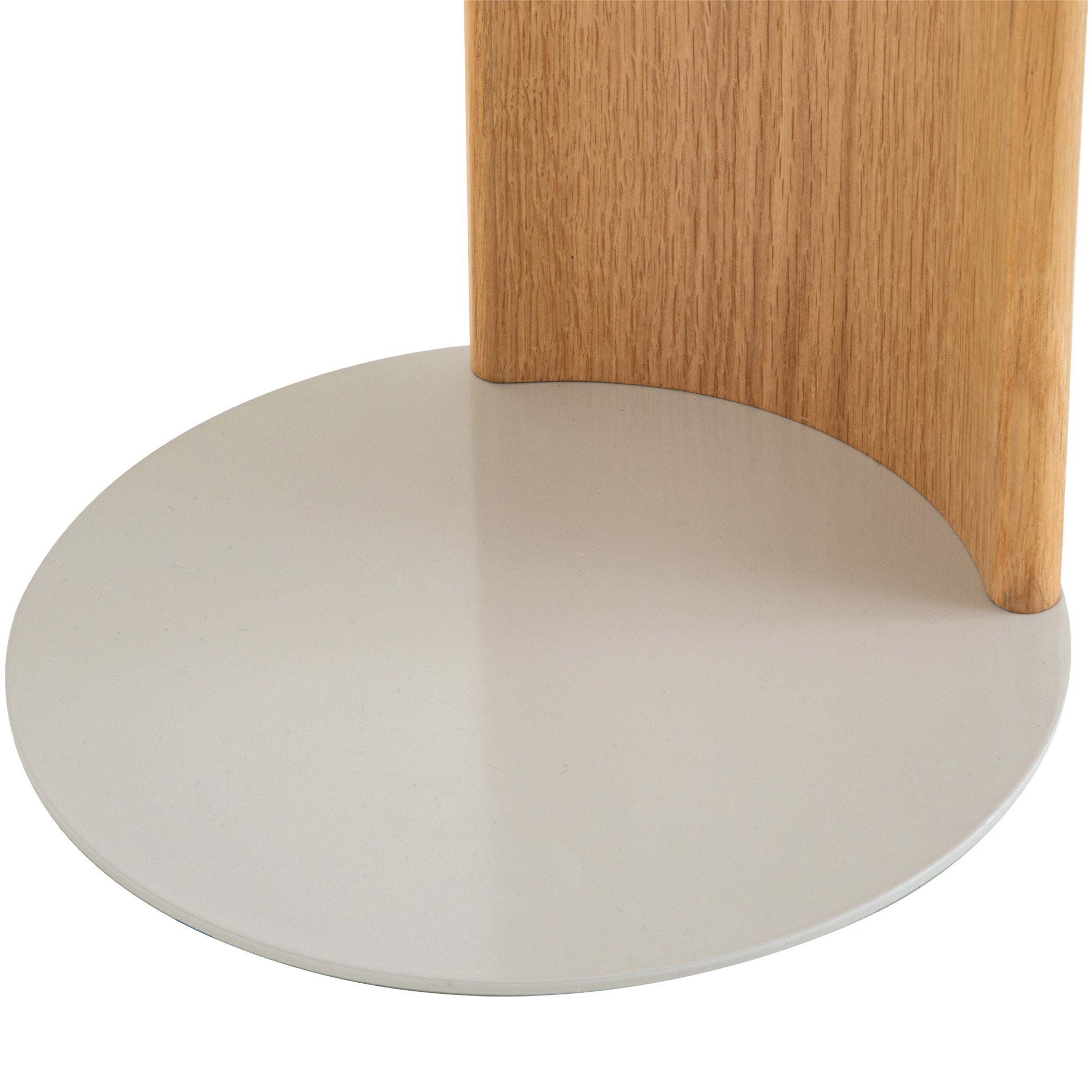 39.8cm Natural Side Table - Warm Grey - image 7