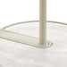 39.8cm Beige Glass Side Table - Warm Grey - image 8