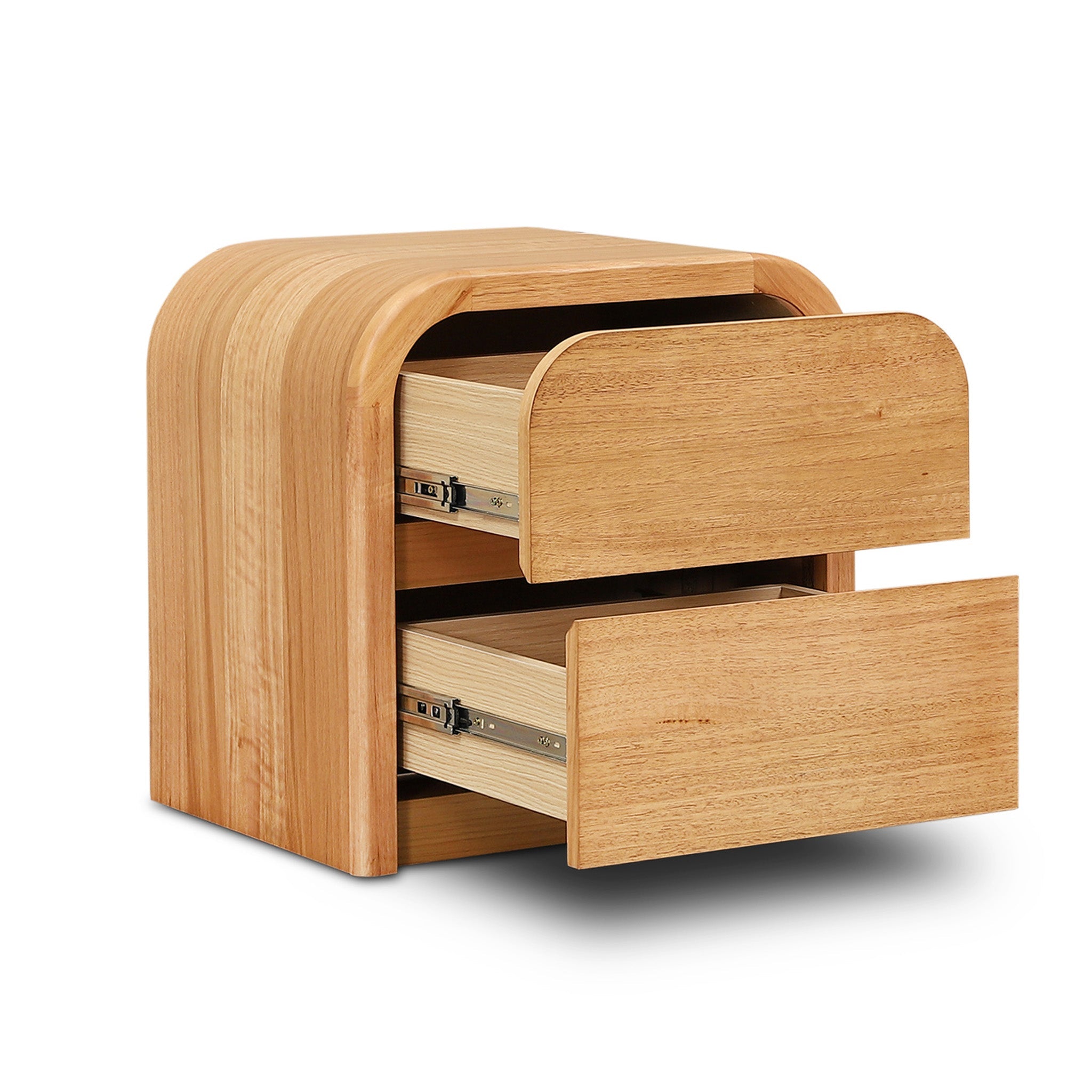 CST12641-MA 55cm Tassie Oak Bedside Table - Natural