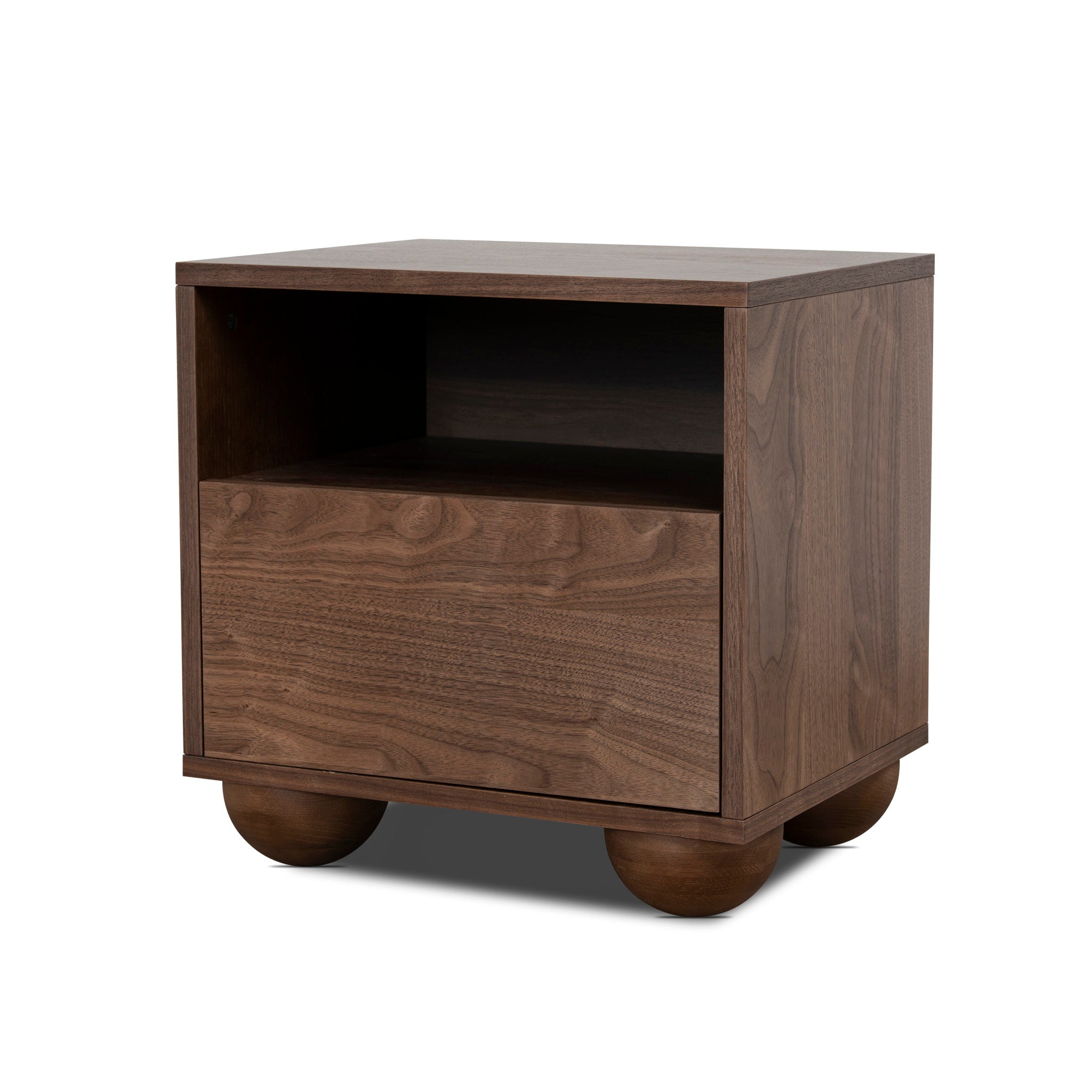CST12693-KD 50cm Bedside Table - Walnut