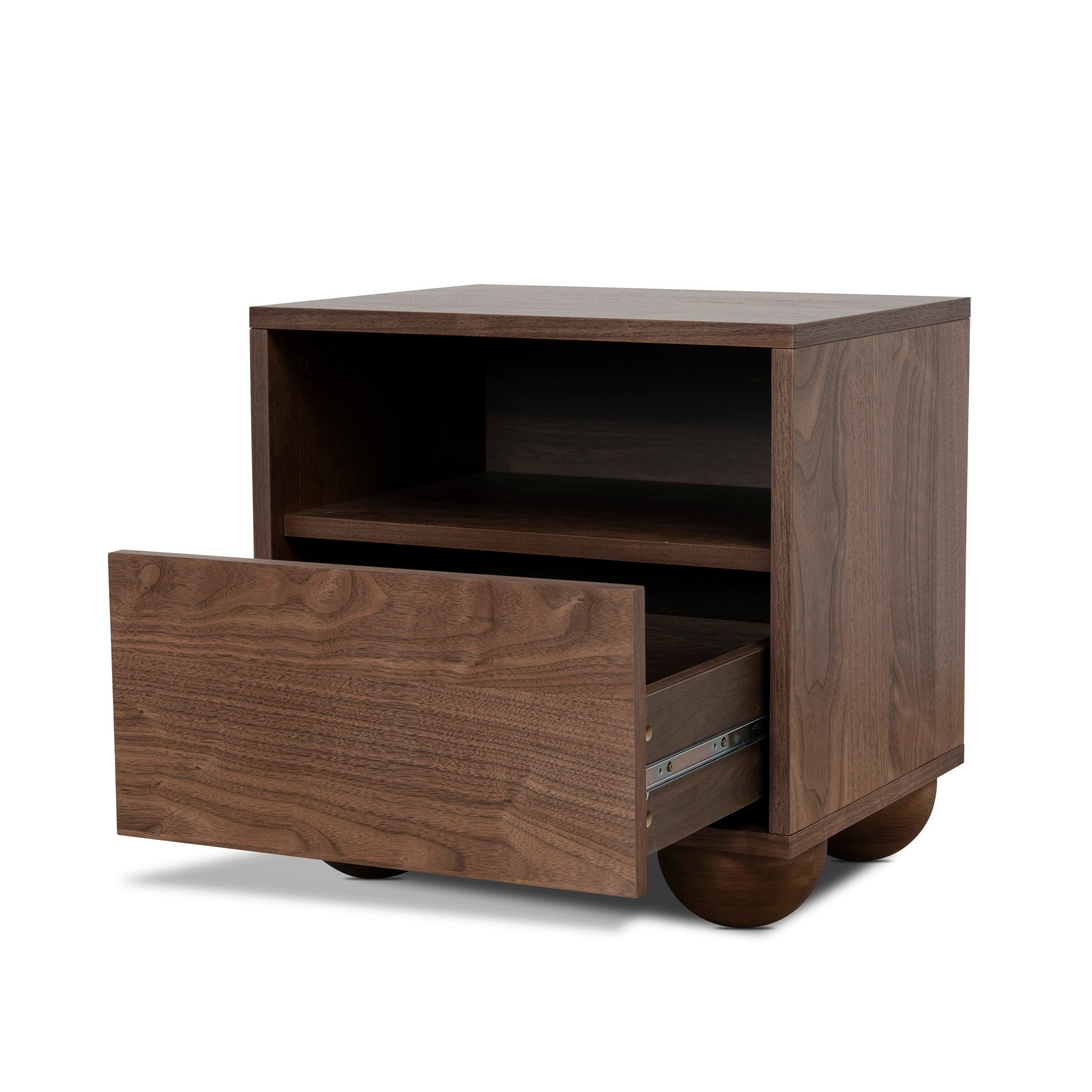 50cm Bedside Table - Walnut - Haley