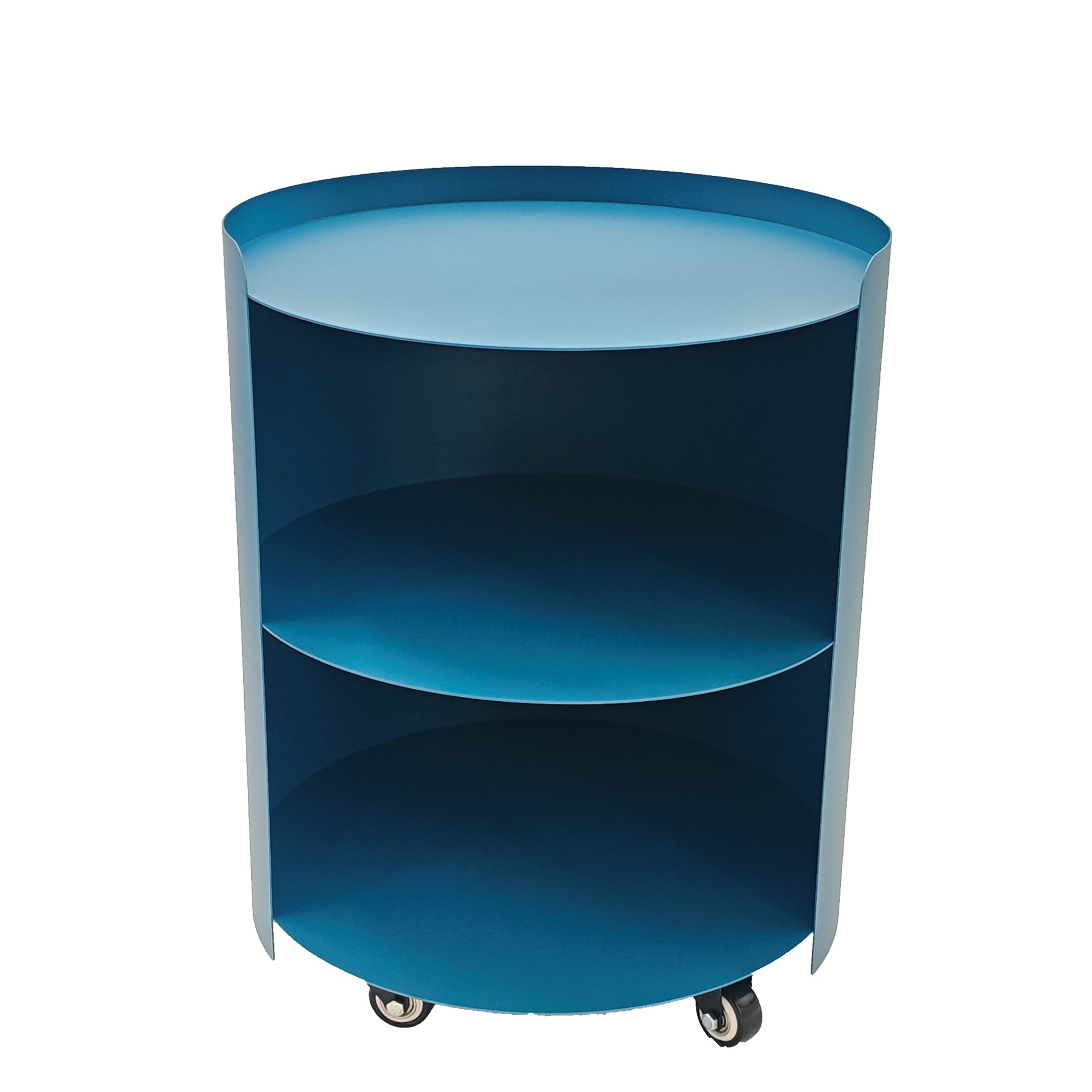 CST12708-BC 37cm Round Side Table - Navy Blue