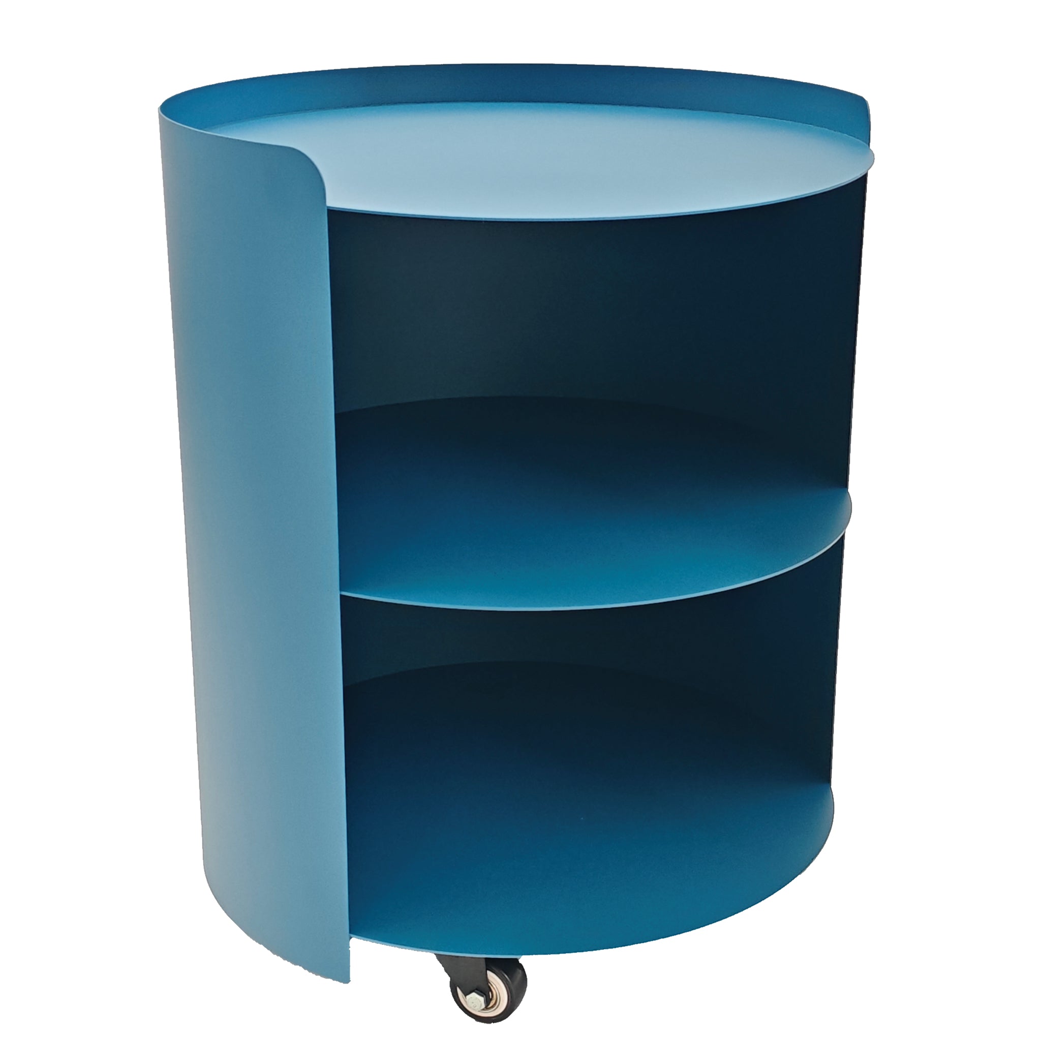 CST12708-BC 37cm Round Side Table - Navy Blue