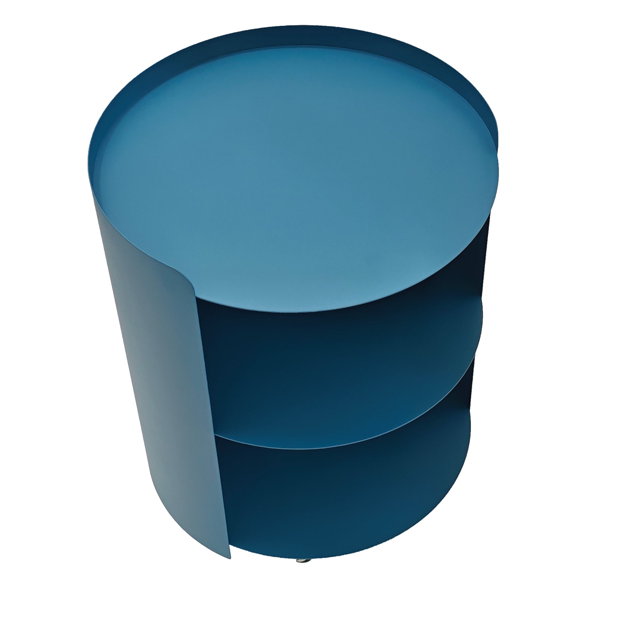 CST12708-BC 37cm Round Side Table - Navy Blue
