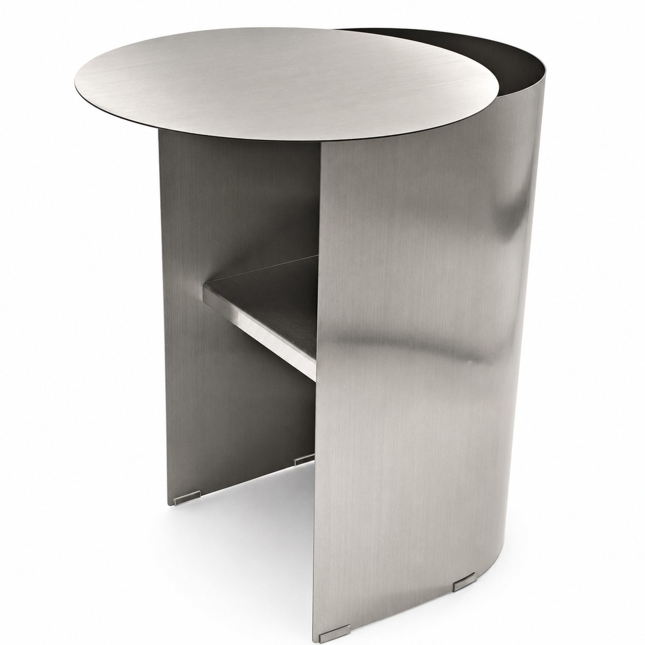 CST12730-BC 38cm Side Table - Stainless Steel