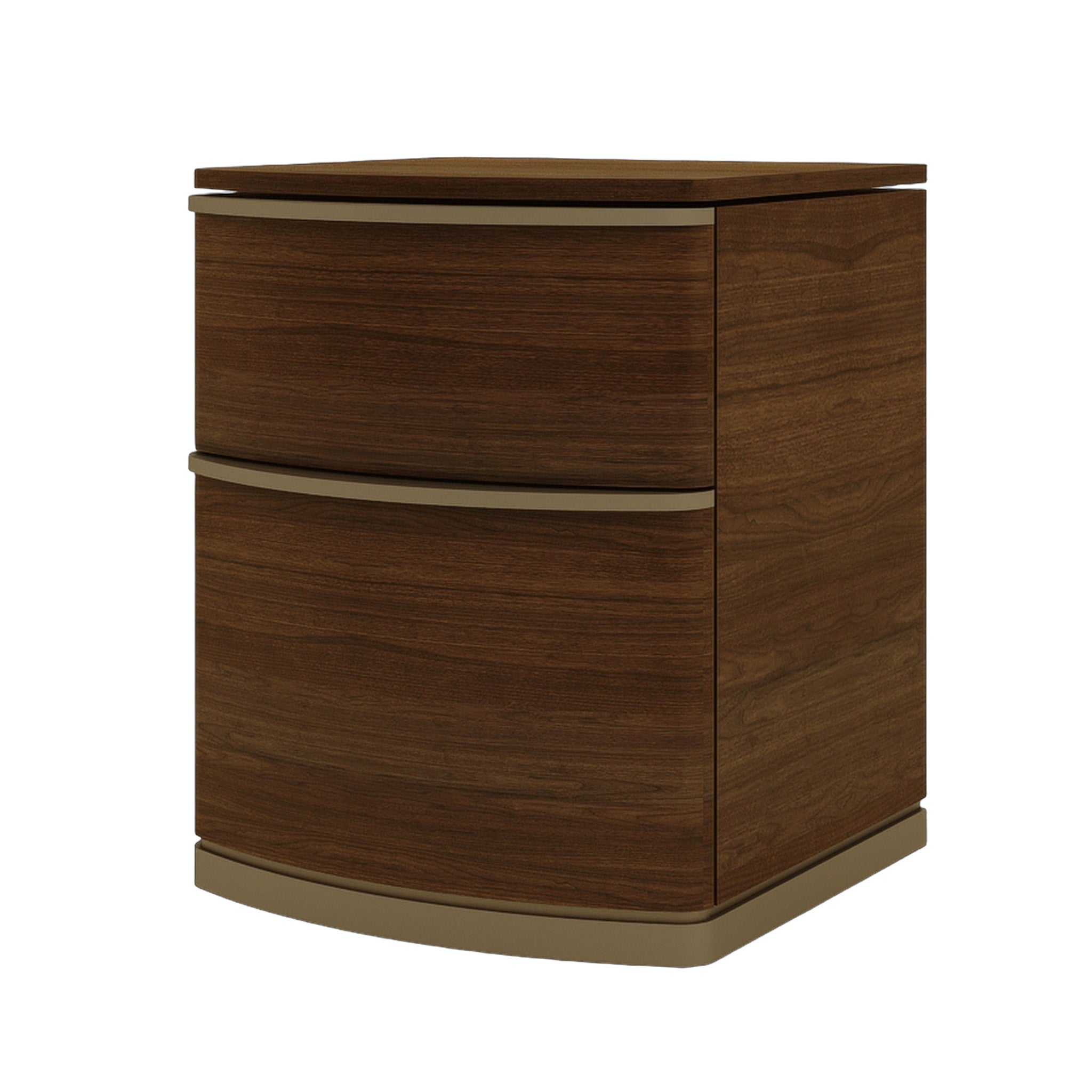 CST12815-VN 45.8cm Bedside Table - Walnut
