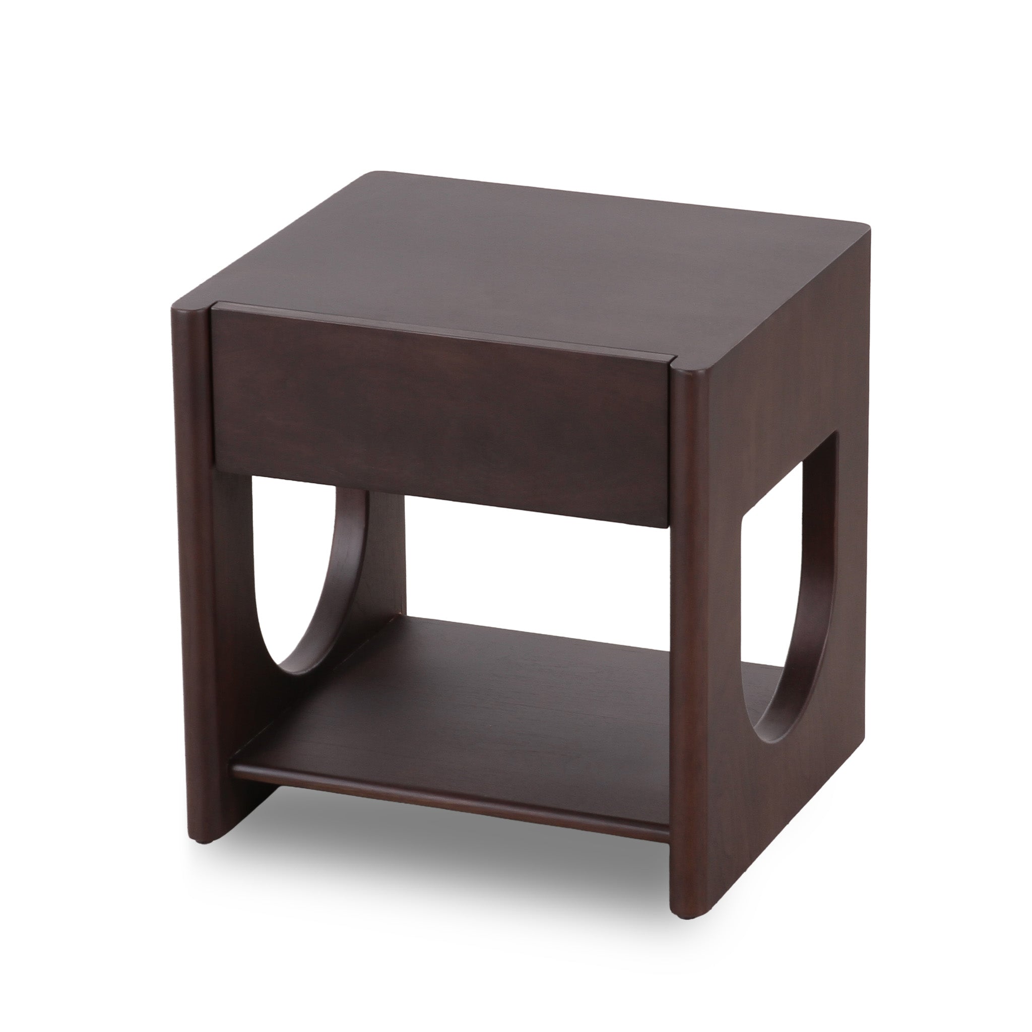 50cm Side Table - Walnut
