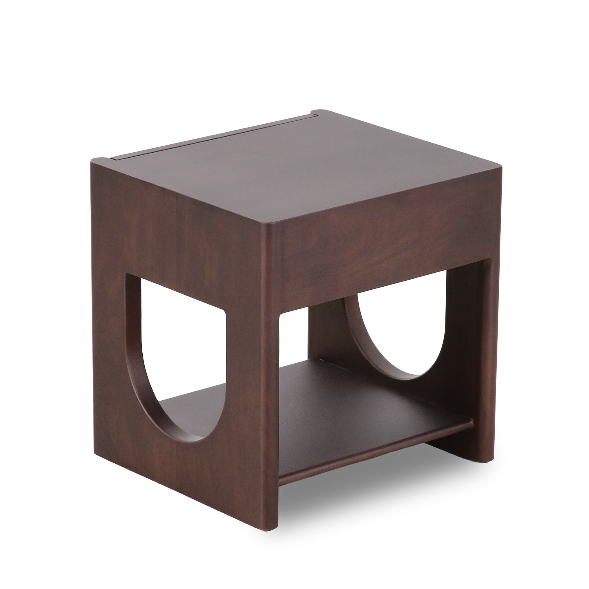 50cm Side Table - Walnut