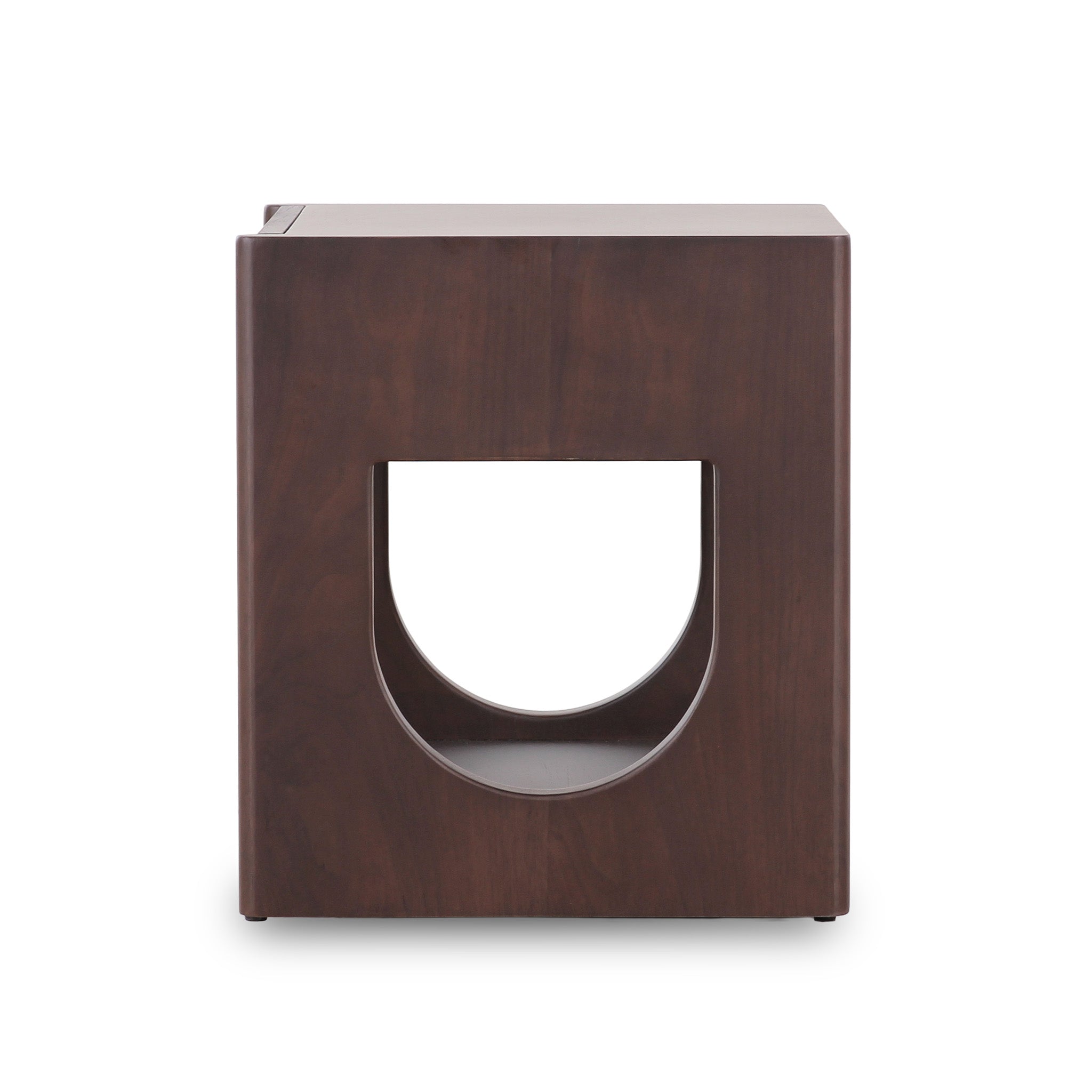 50cm Side Table - Walnut