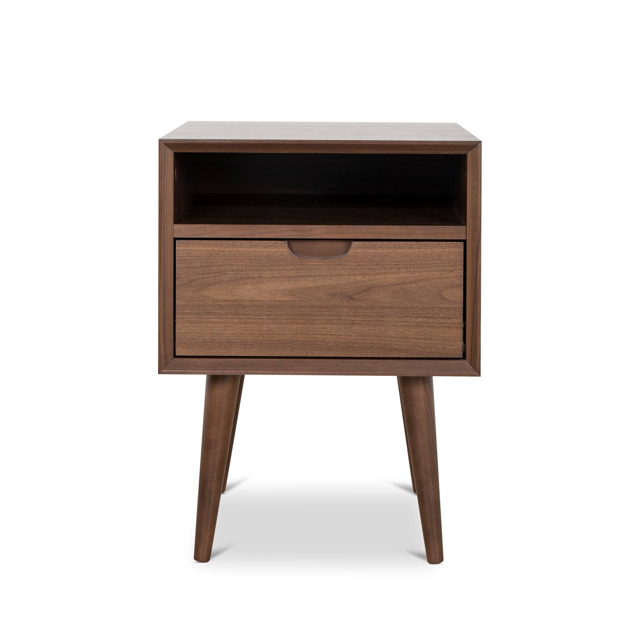 SQ Wooden Bedside Table - Walnut - image 2