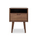 SQ Wooden Bedside Table - Walnut - image 2