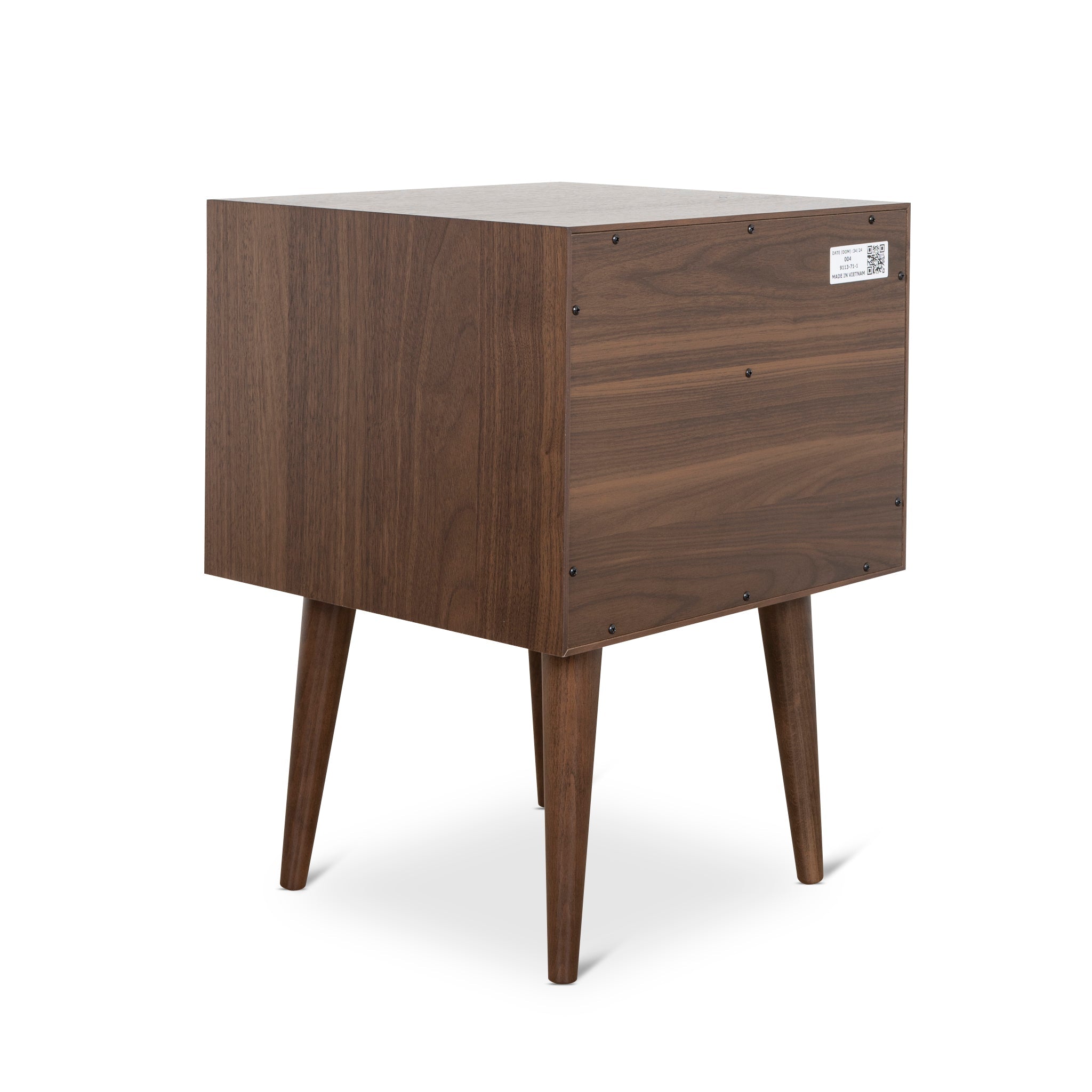 SQ Wooden Bedside Table - Walnut - image 4