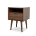 SQ Wooden Bedside Table - Walnut