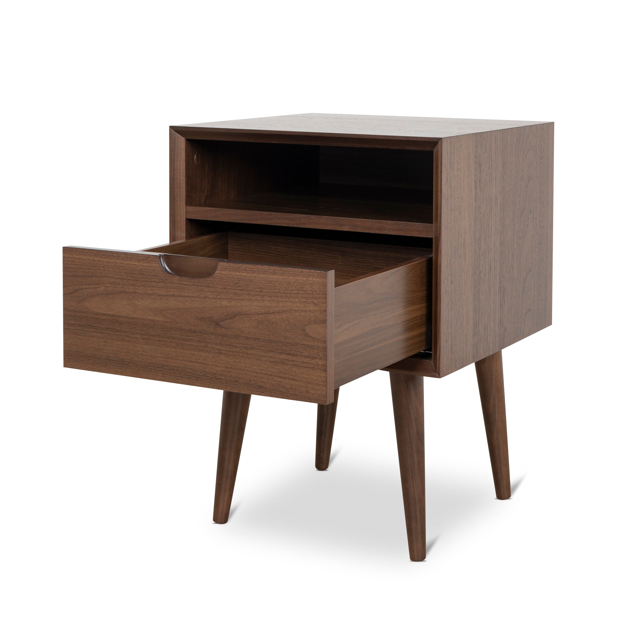 SQ Wooden Bedside Table - Walnut - image 6