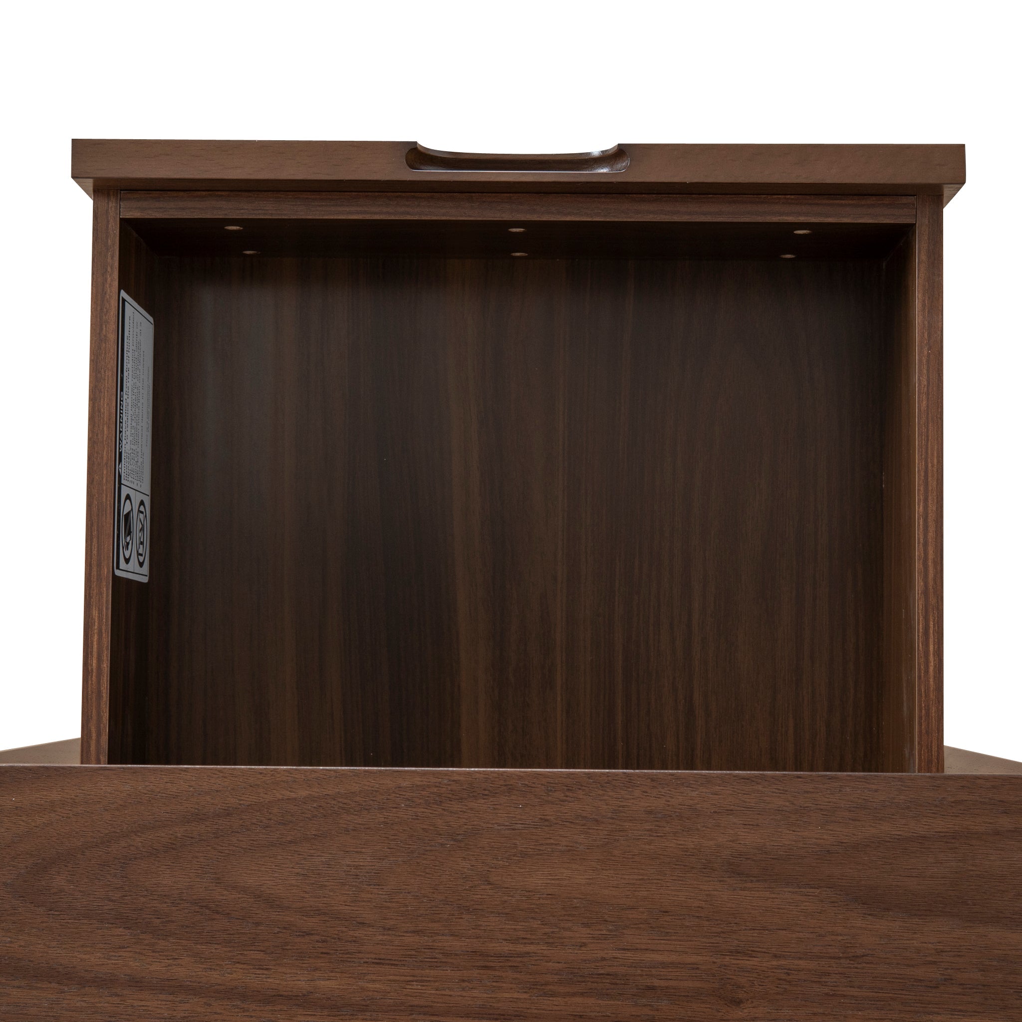 SQ Wooden Bedside Table - Walnut - image 9
