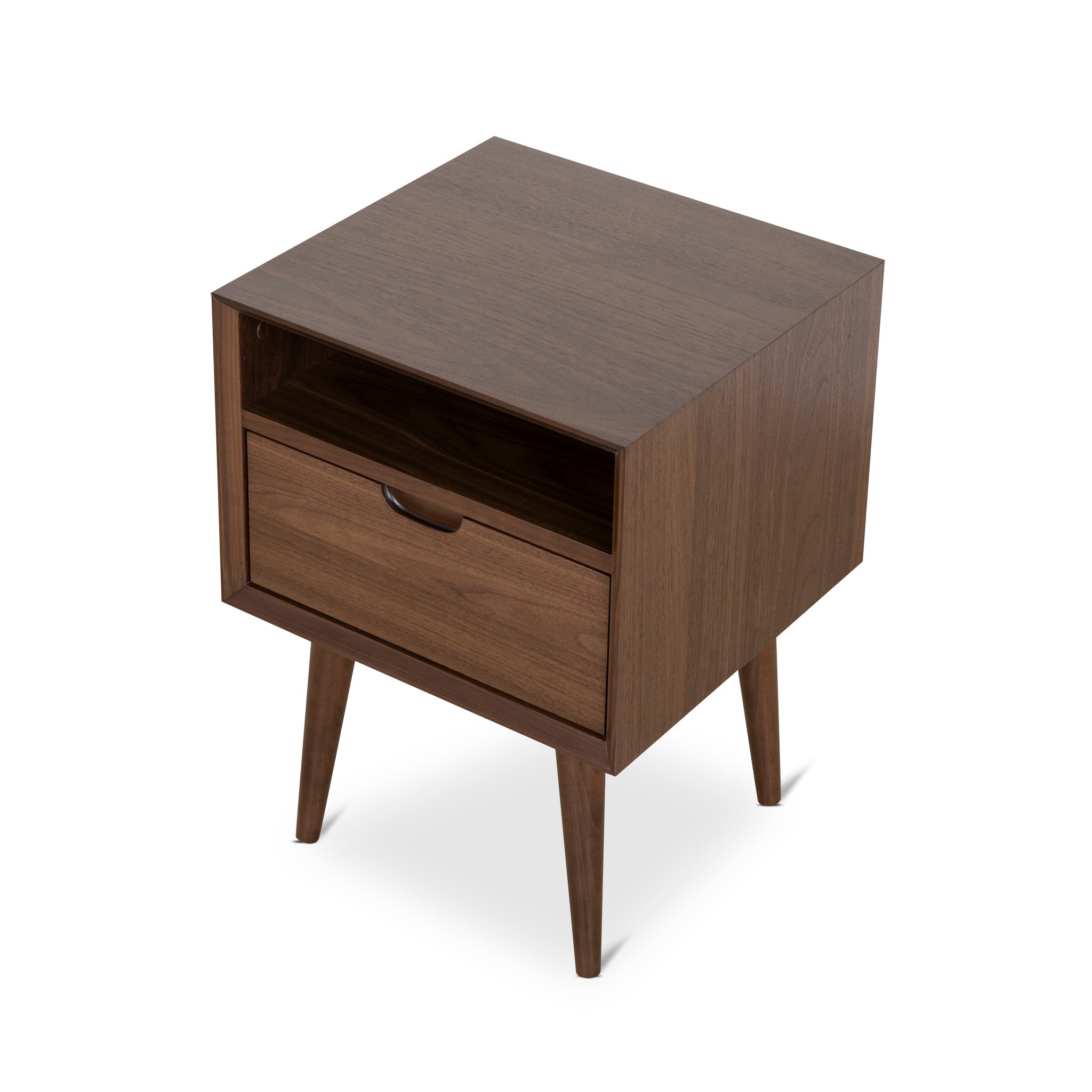 SQ Wooden Bedside Table - Walnut - image 7