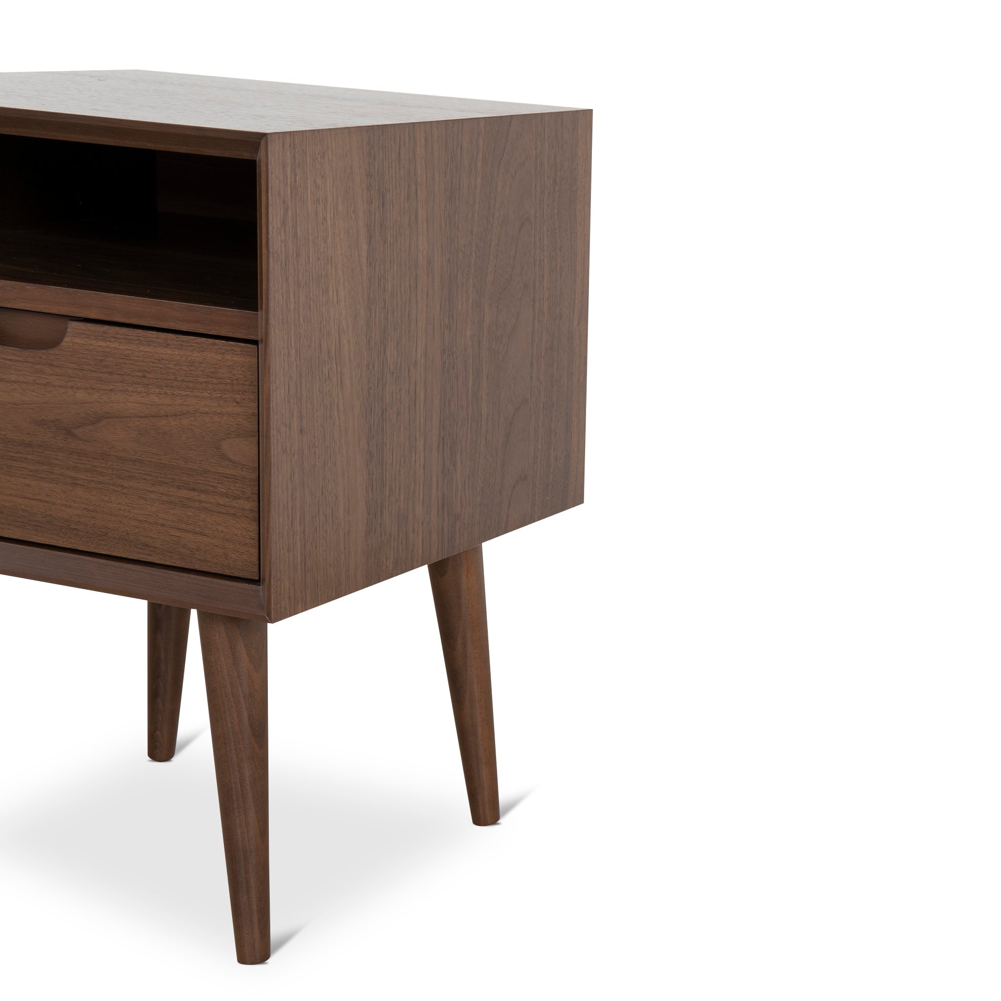 SQ Wooden Bedside Table - Walnut - image 8