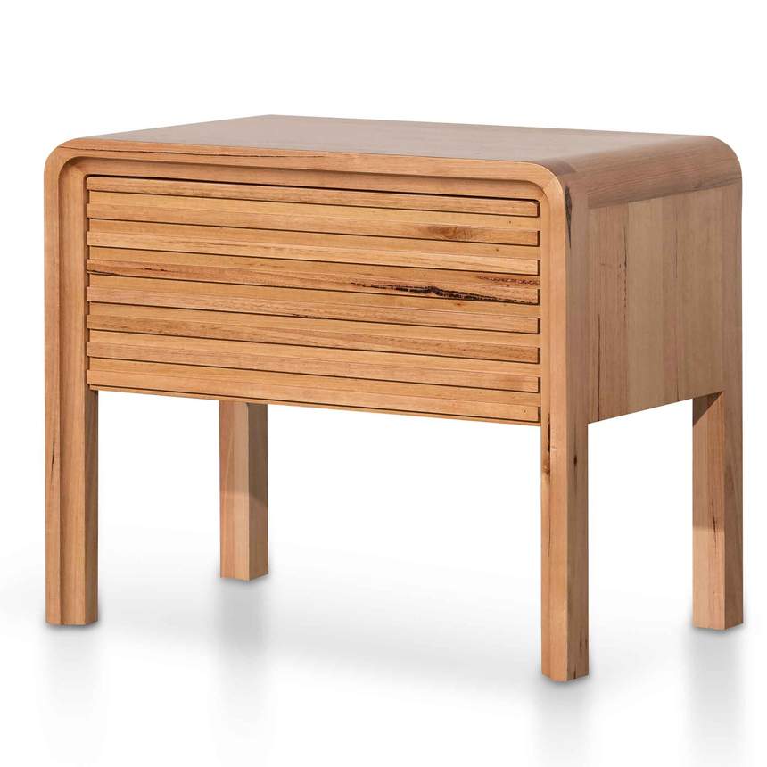 Single Drawer Bedside Table - Messmate