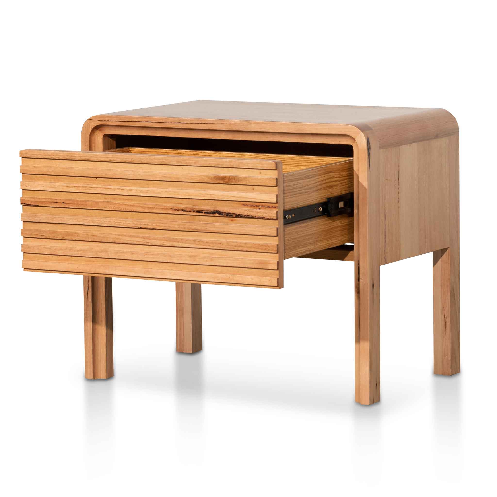 Single Drawer Bedside Table - Messmate - image 3