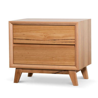 Showcasing Karano Bedside Table - Messmate ST6468-AW Bedside Table by Calibre Furniturs