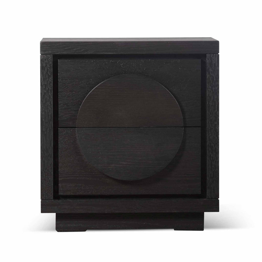 Bedside Table - Textured Espresso Black