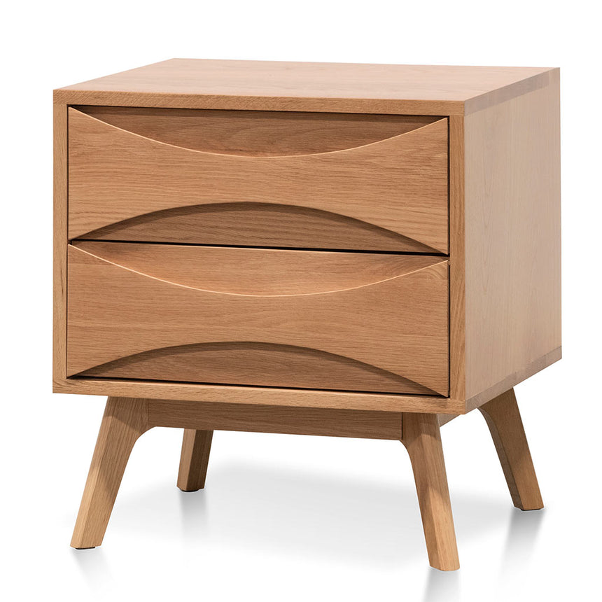 2 Drawer Bedside Table - Natural