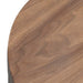 Round Wooden Bedside Table - Walnut - image 10
