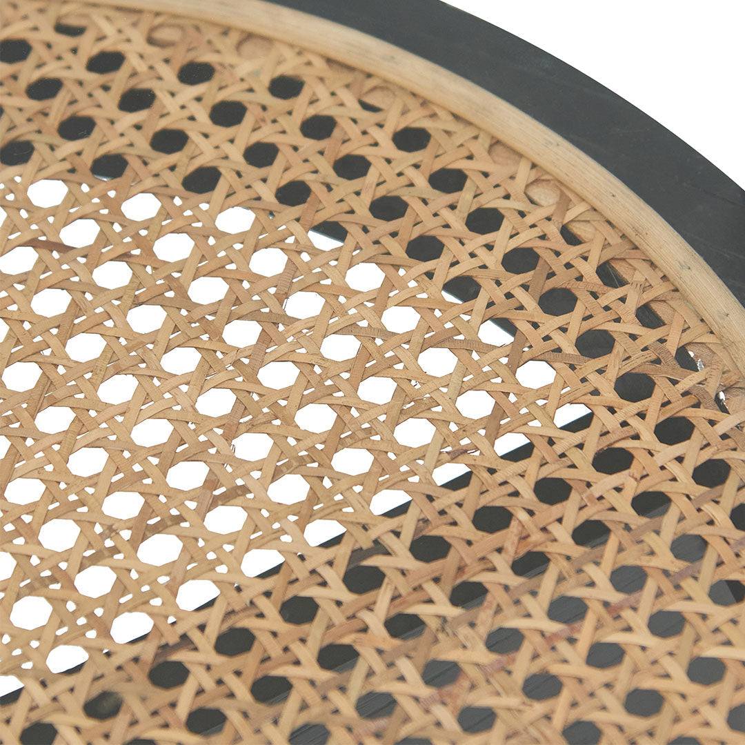 50cm Round Glass Side Table - Black - image 7