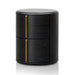 46cm Round Bedside Table - Black - image 3