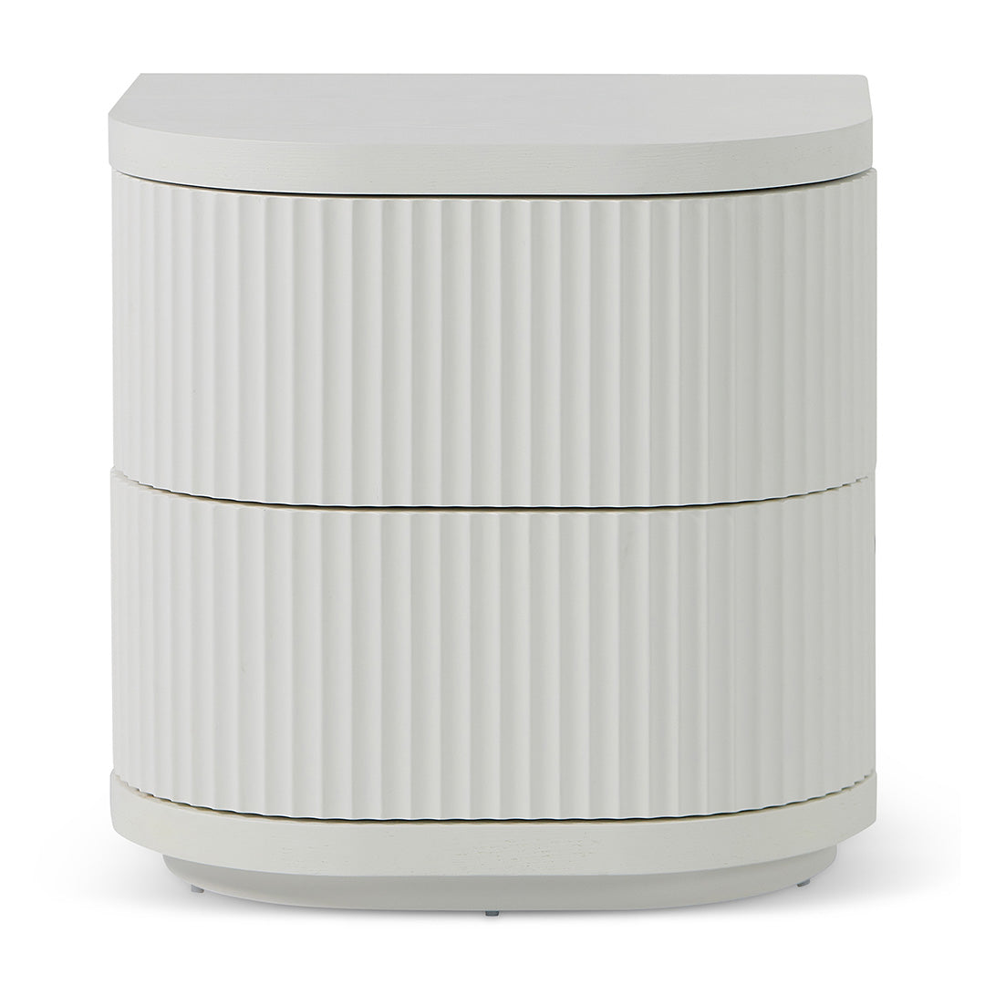 Bedside Table - Full White - Elino
