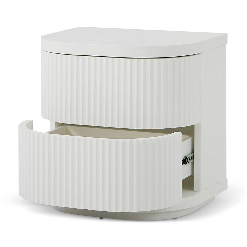 Bedside Table - Full White