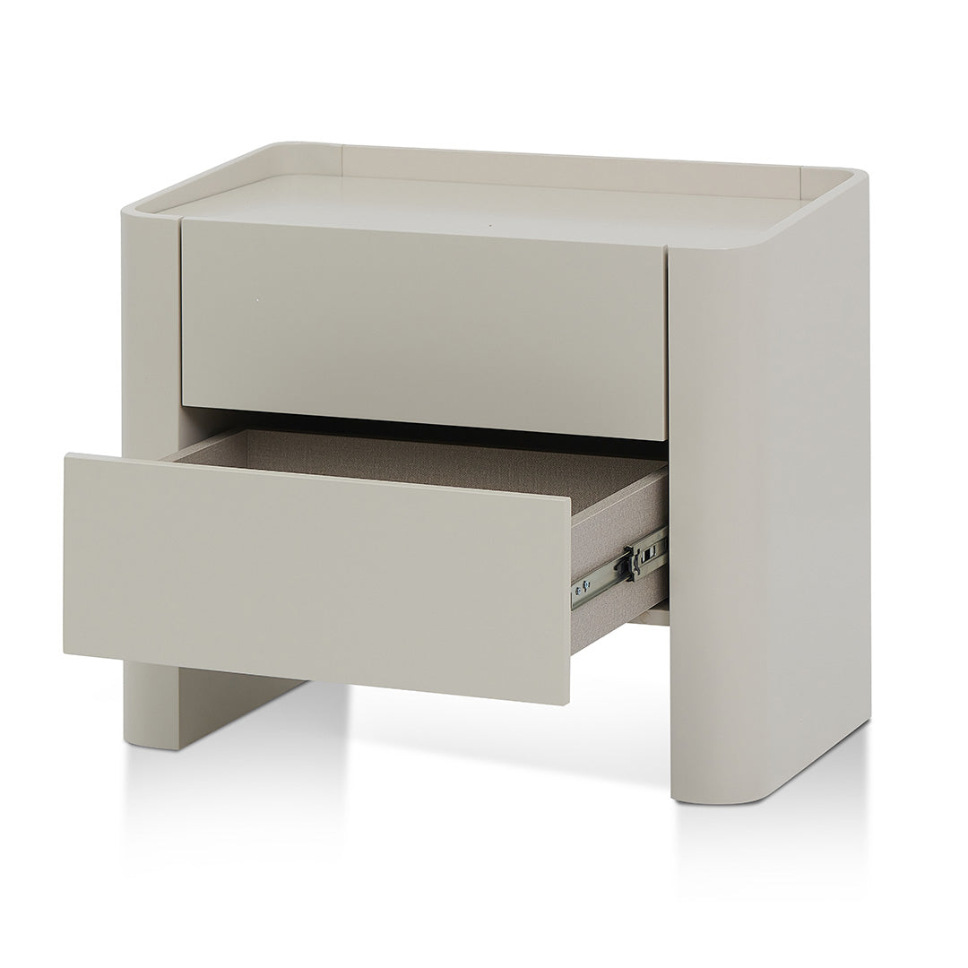 CST8454-IG 65cm Bedside Table - Warm Grey