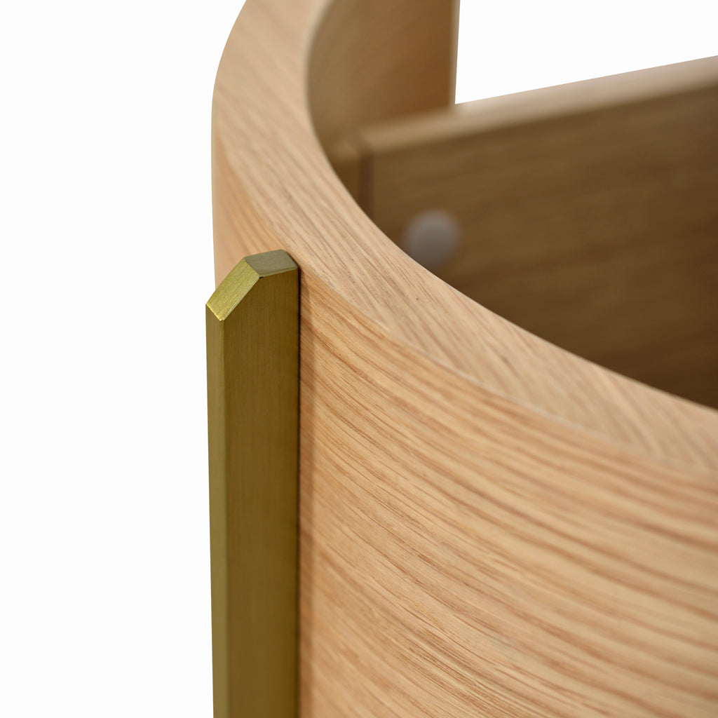 46cm Round Bedside Table - Natural - image 10