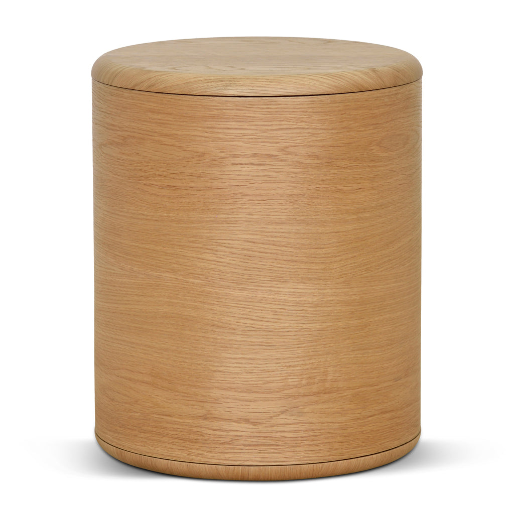 46cm Round Bedside Table - Natural - image 3