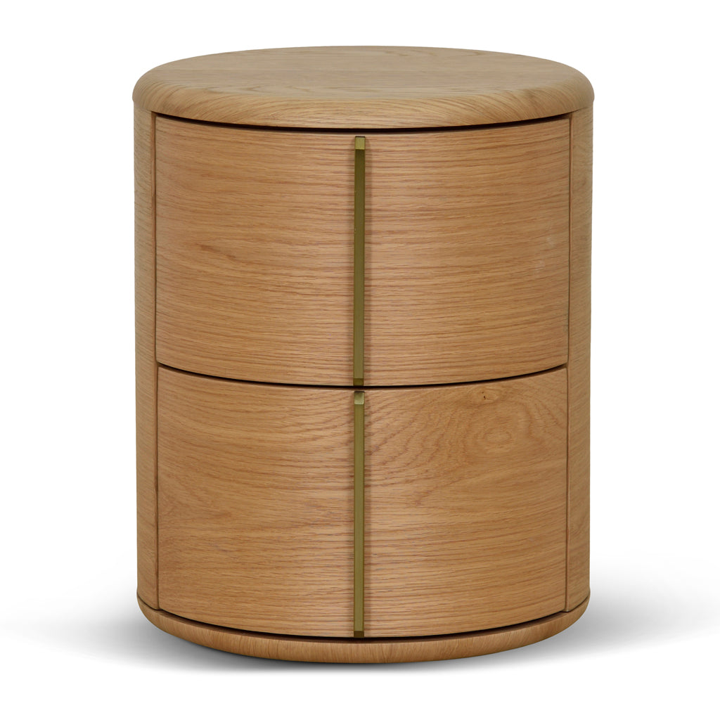 46cm Round Bedside Table - Natural - image 2