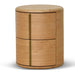 46cm Round Bedside Table - Natural