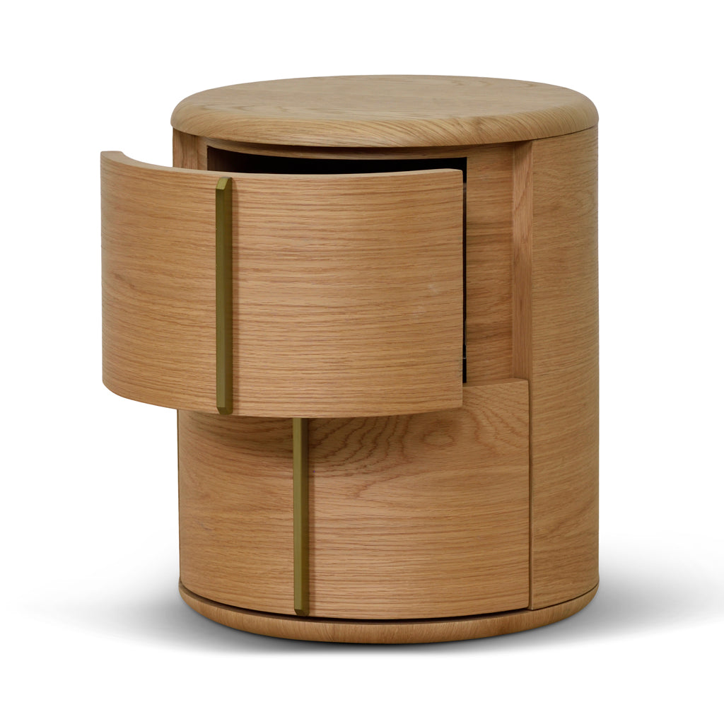 46cm Round Bedside Table - Natural - image 6