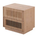 Showcasing Lelora Bedside Table - Natural ST8576-DW Bedside Table by Calibre Furniturs