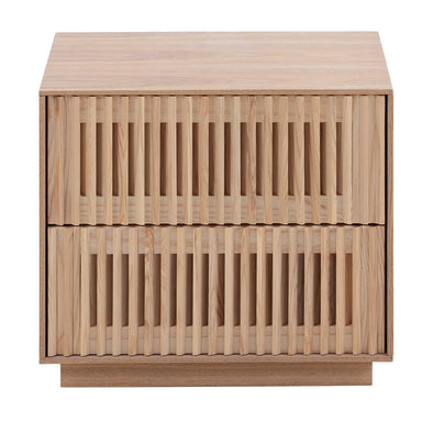 Showcasing Lelora Bedside Table - Natural ST8576-DW Bedside Table by Calibre Furniturs