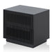 Showcasing Visena Bedside Table - Full Black ST8577-DW Bedside Table by Calibre Furniturs