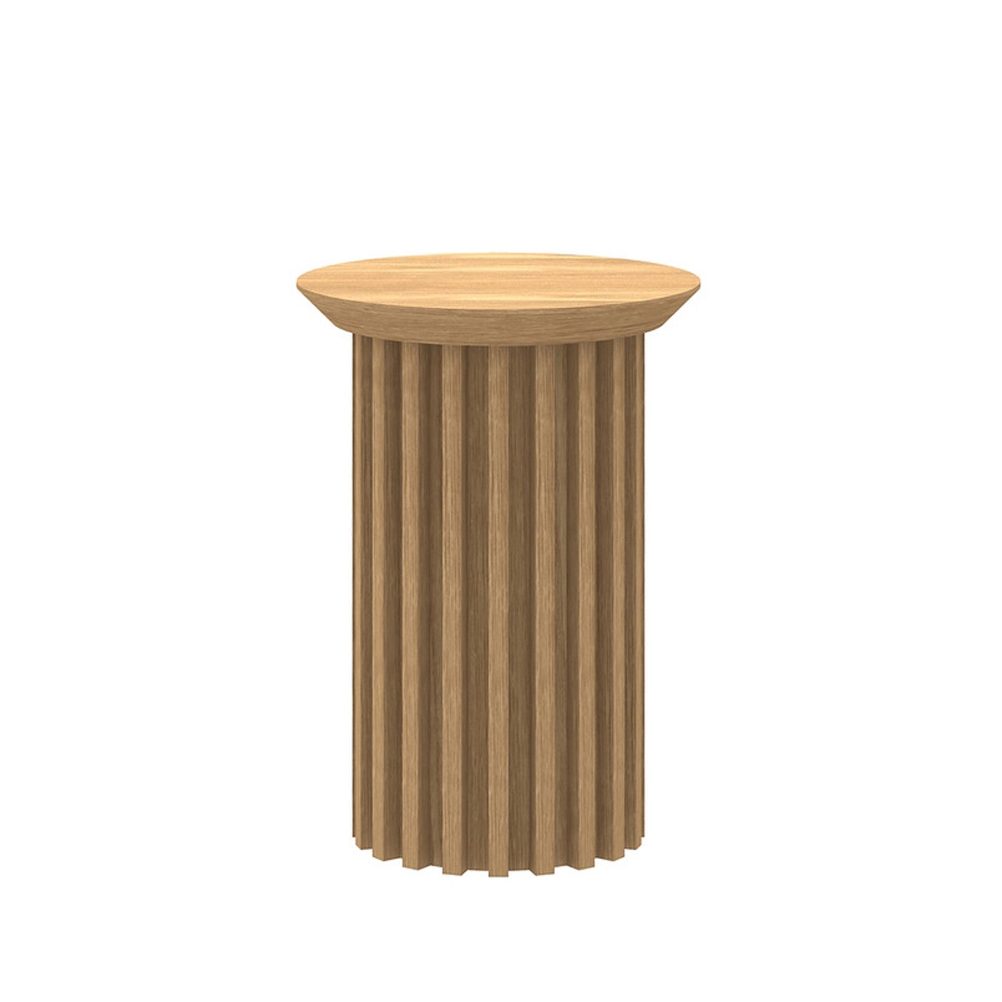 CST8588-CN Round Side Table - Natural Oak