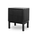 Showcasing Rodora Bedside Table - Full Black ST8628-KD Bedside Table by Calibre Furniturs