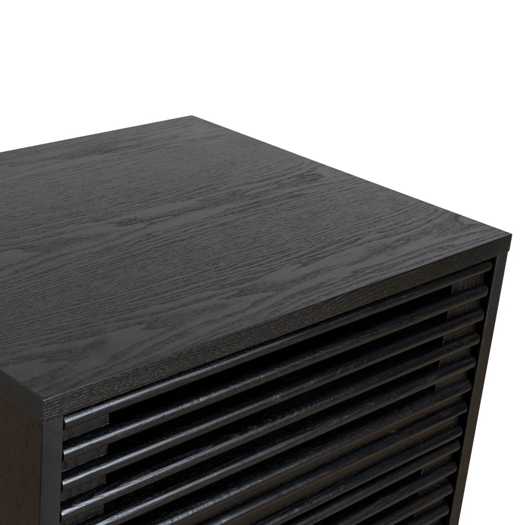 Lugusa Bedside Table - Full Black