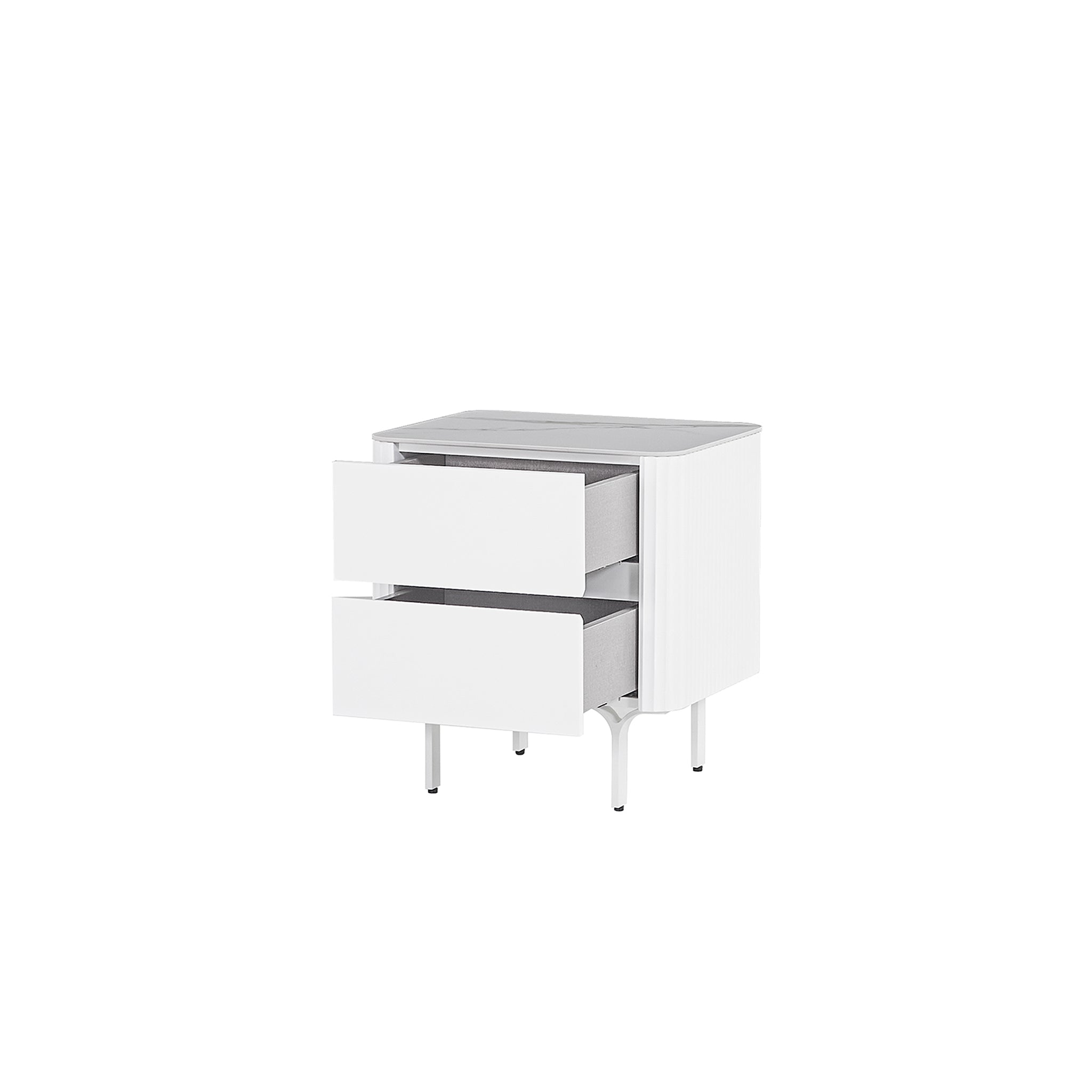 CST8636-IG 50cm Bedside Table - White