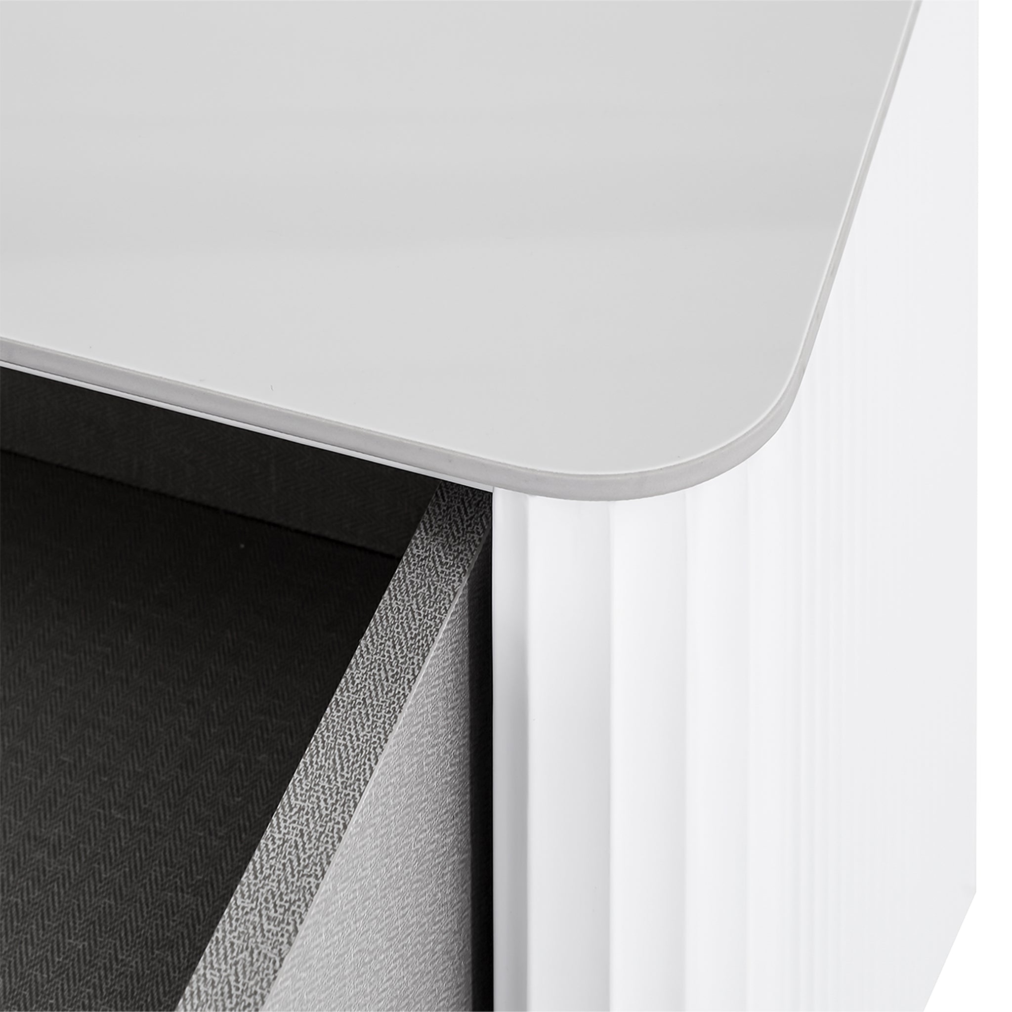 CST8636-IG 50cm Bedside Table - White