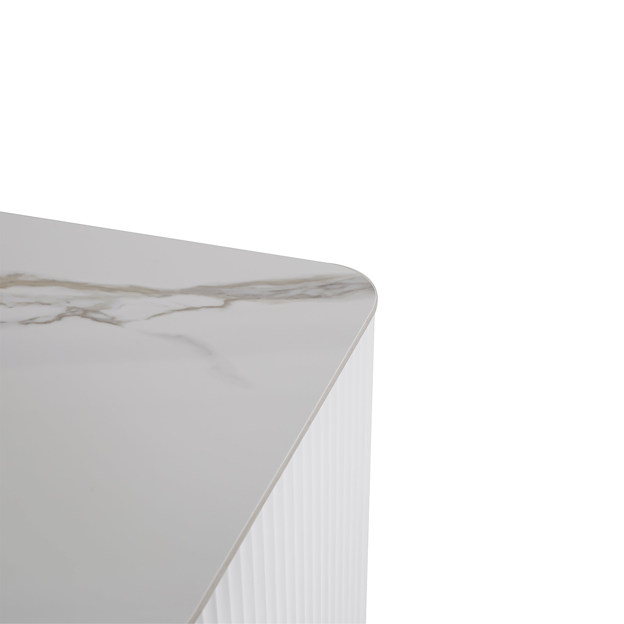 50cm Bedside Table - White