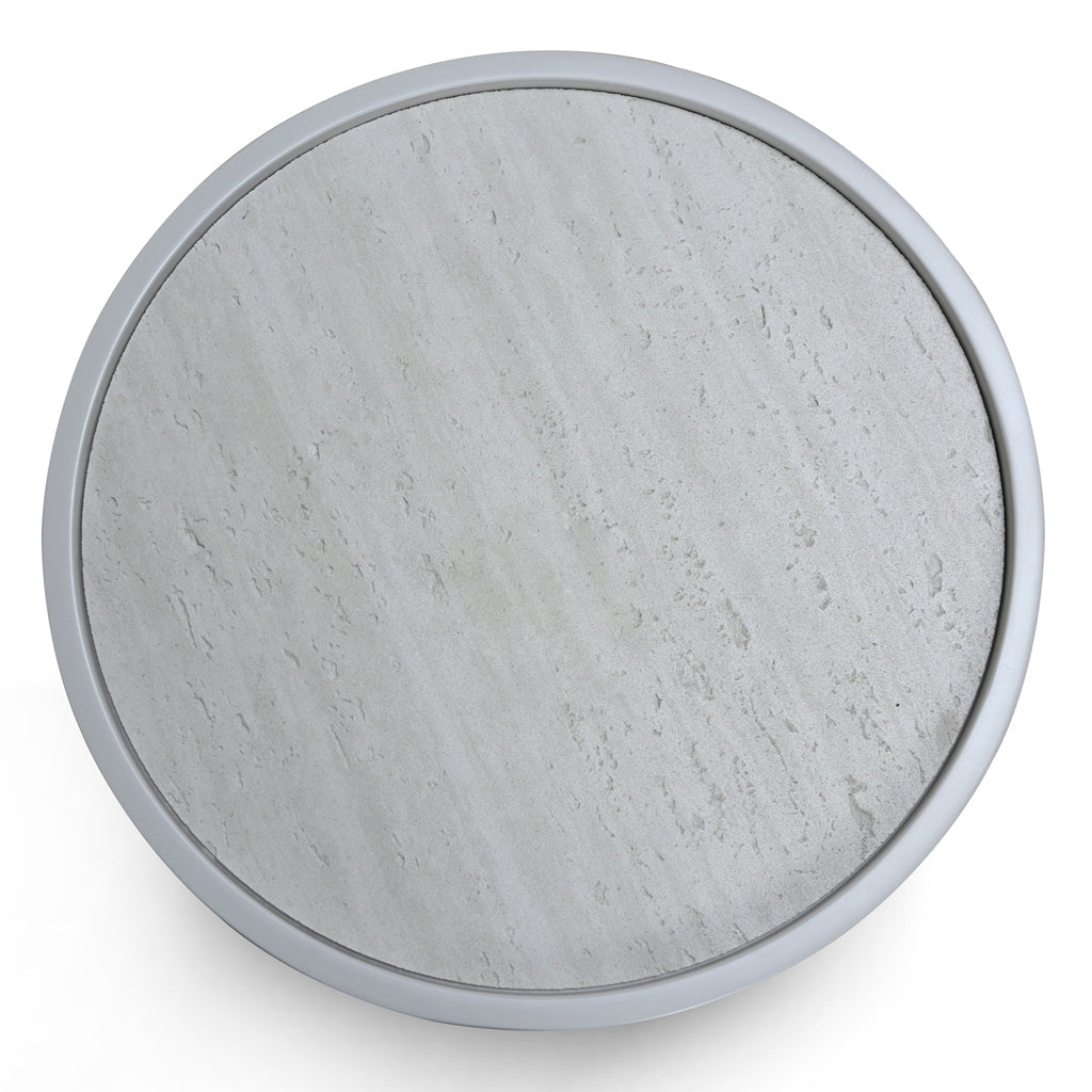 44cm Bedside Table - Warm Grey