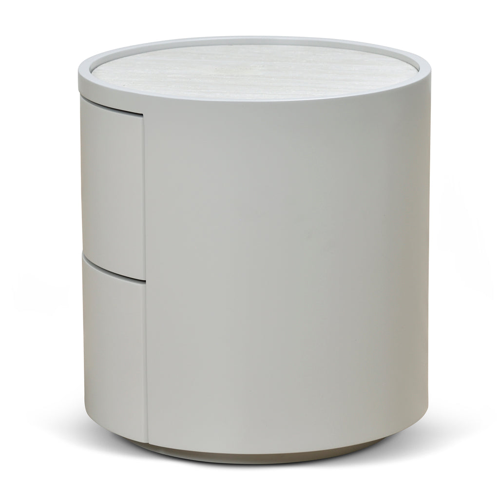 CST8637-IG 44cm Bedside Table - Warm Grey