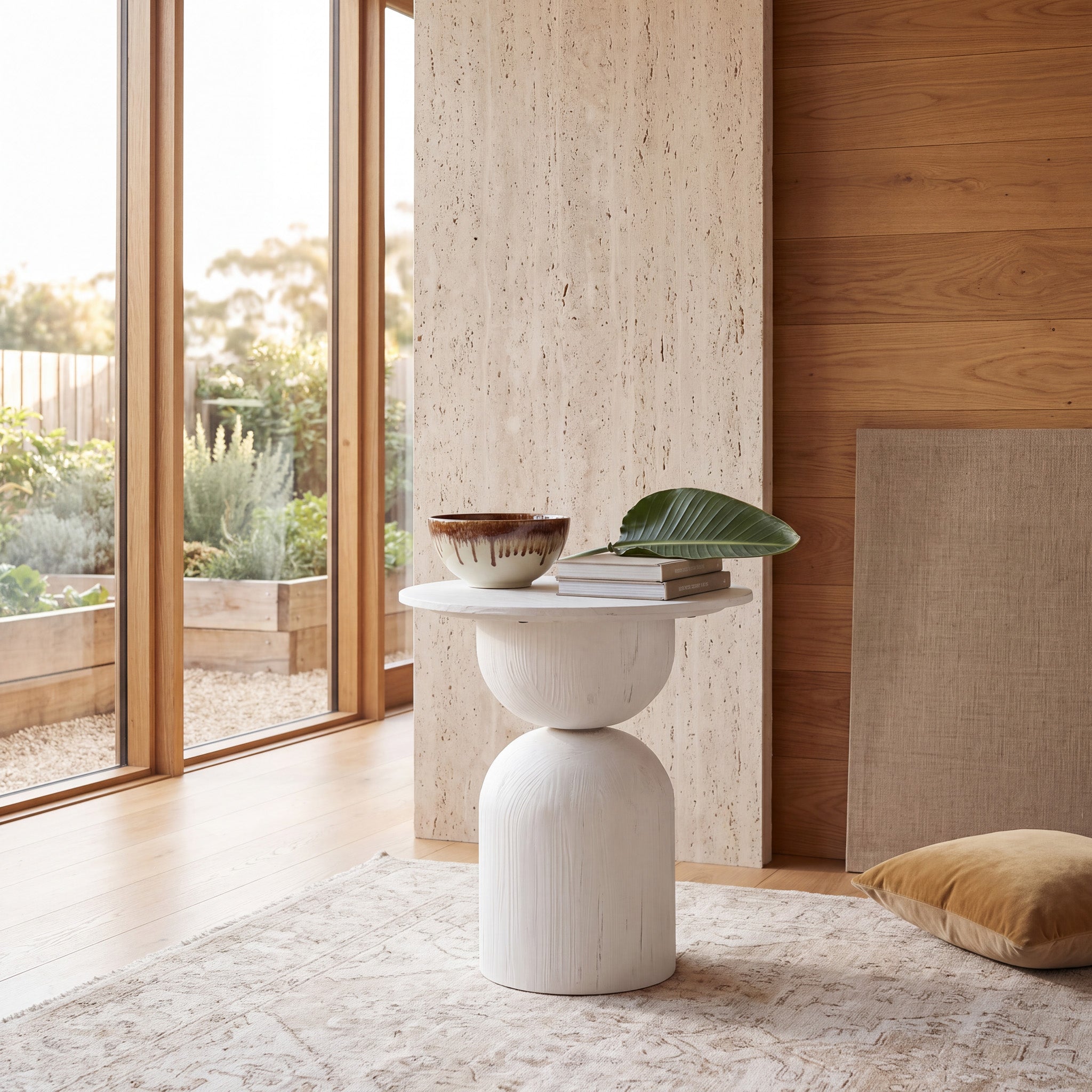 Round Side Table - Full White - image 2